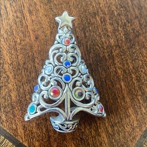 Christmas Tree Pendant and Brooch